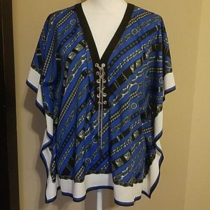 Micheal Kors short sleeve blouse Size L/XL